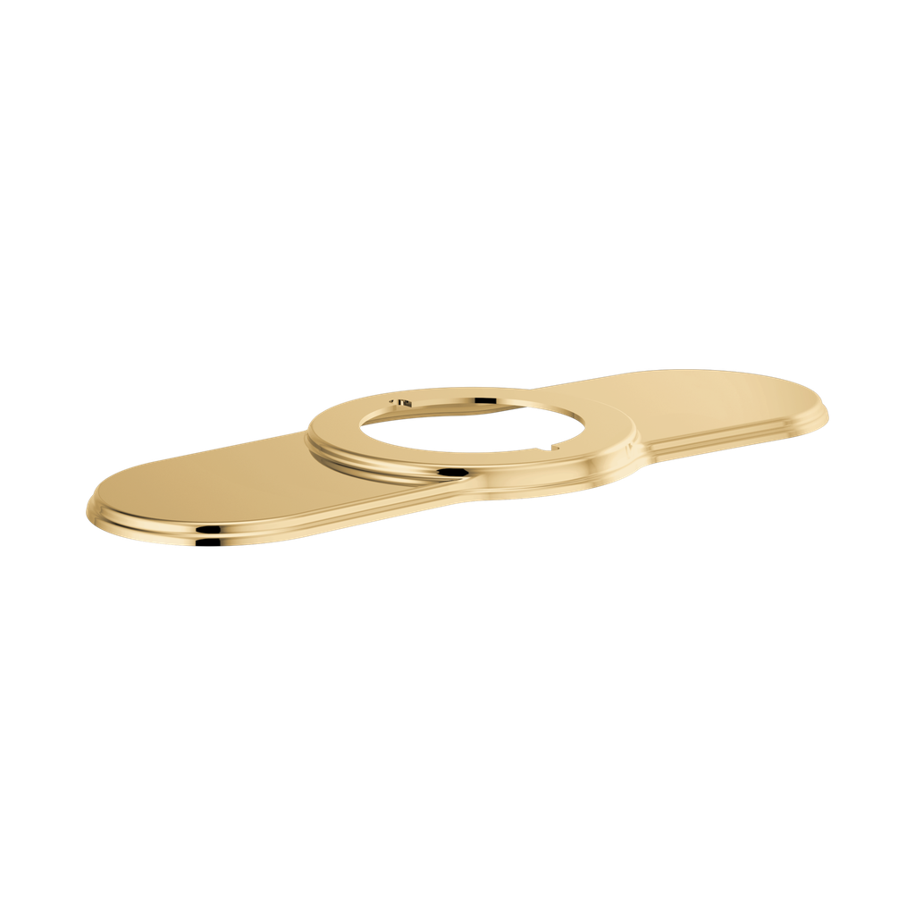 Brizo RP100324PG Invari Single Handle Deckmount Lavatory Escutcheon Brilliance Polished Gold