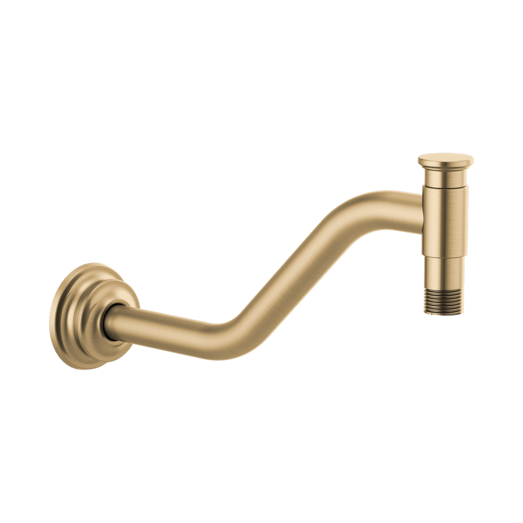 Brizo RP100325GL Invari Shower Arm And Flange Brilliance Luxe Gold
