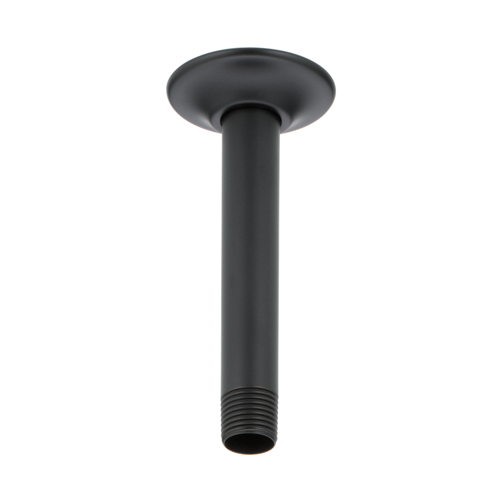 Brizo RP48985BL Essential 6" Ceiling Mount Shower Arm And Round Flange Matte Black
