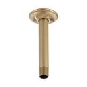 Brizo RP48985GL Essential 6" Ceiling Mount Shower Arm And Round Flange Brilliance Luxe Gold