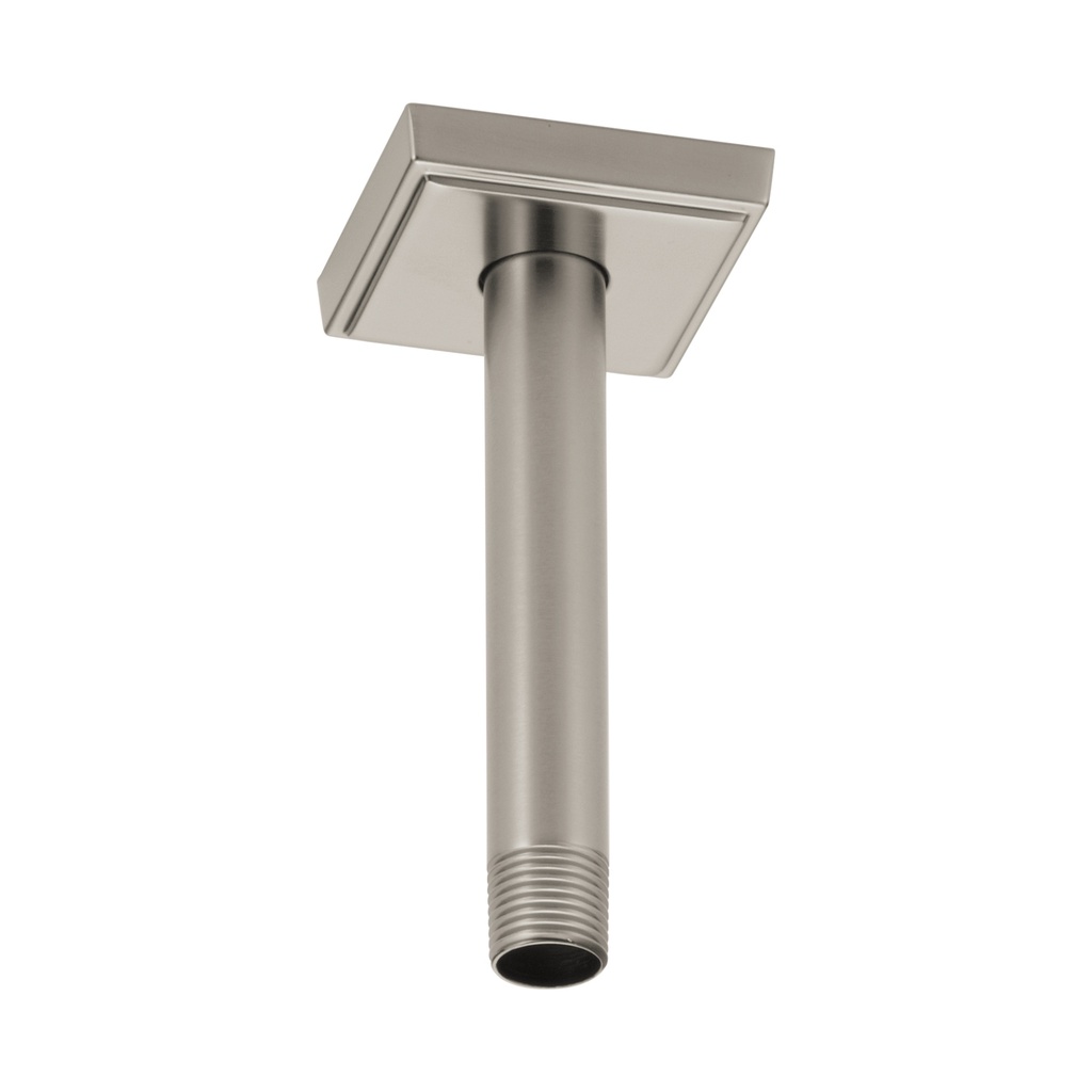 Brizo RP70764NK Essential 6" Ceiling Mount Shower Arm And Square Flange Brilliance Luxe Nickel
