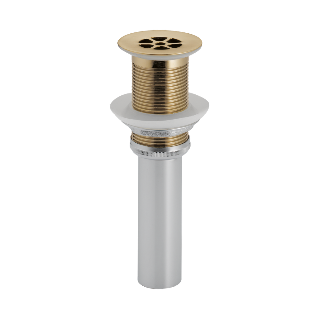 Brizo RP72411GL Grid Strainer Without Overflow Brilliance Luxe Gold