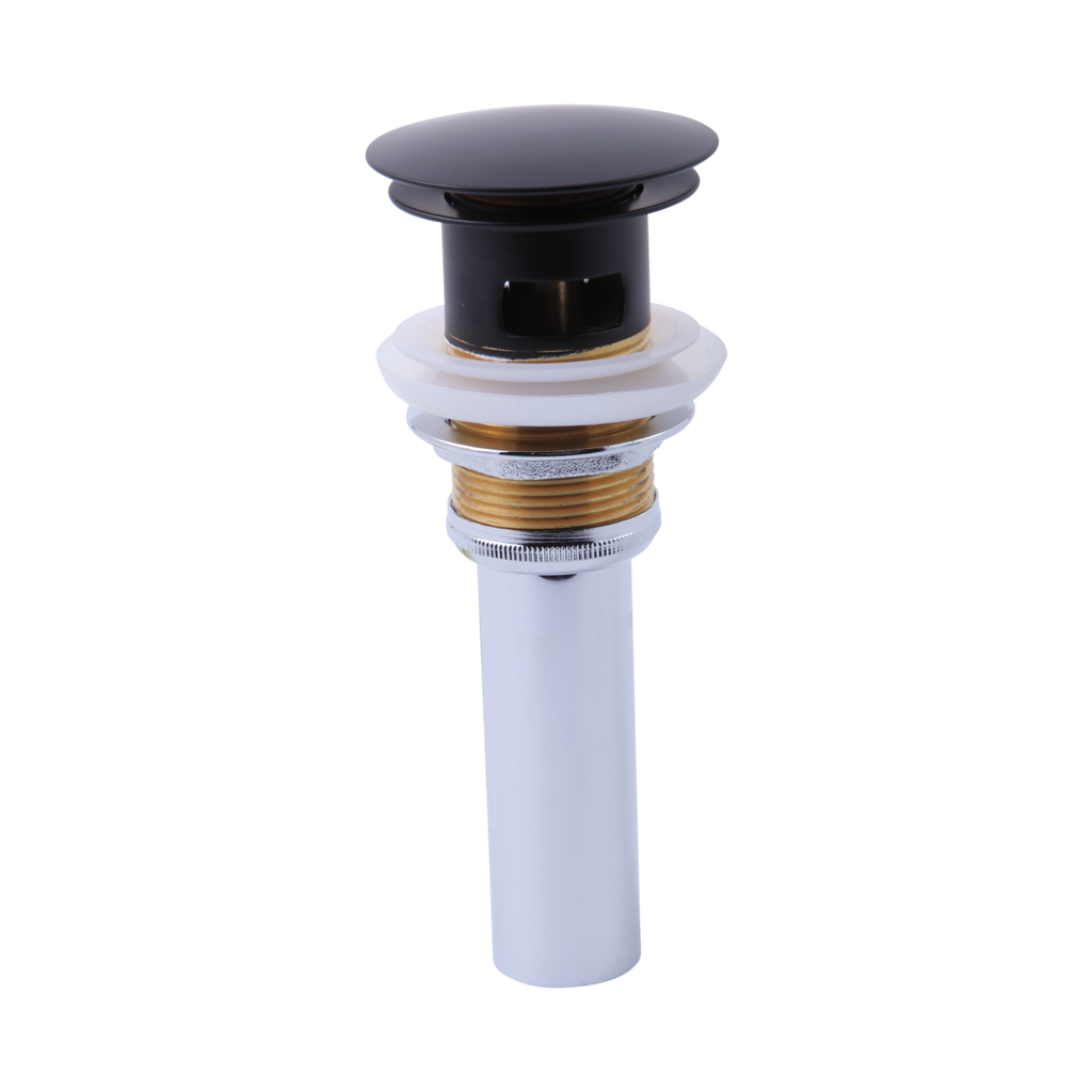 Brizo RP72414BL Push Button Pop-Up With Overflow Matte Black