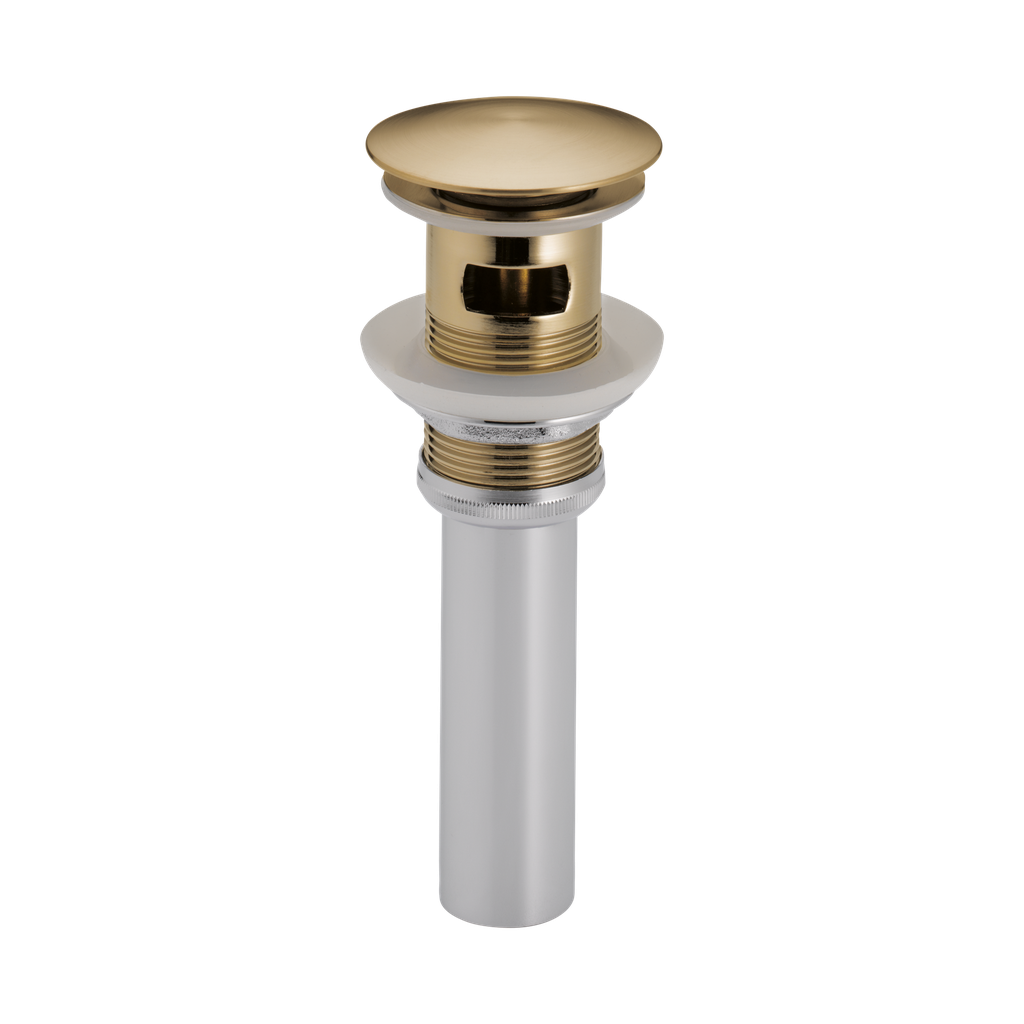 Brizo RP72414GL Push Button Pop-Up With Overflow Brilliance Luxe Gold