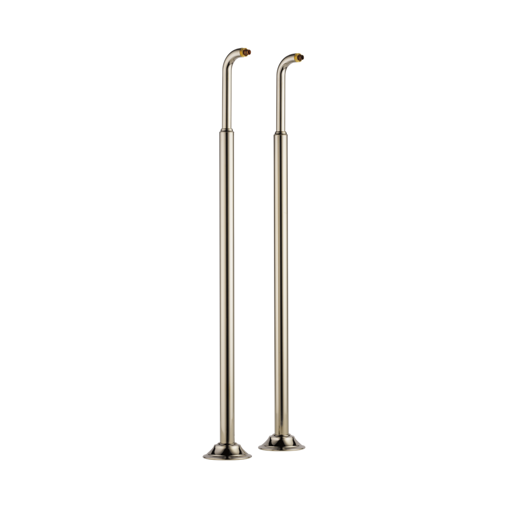 Brizo RP73766PN Floor Mount Tub Filler Risers Brilliance Polished Nickel
