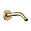 Brizo RP74751GL Essential 7" Linear Round Wall Mount Shower Arm And Flange Brilliance Luxe Gold