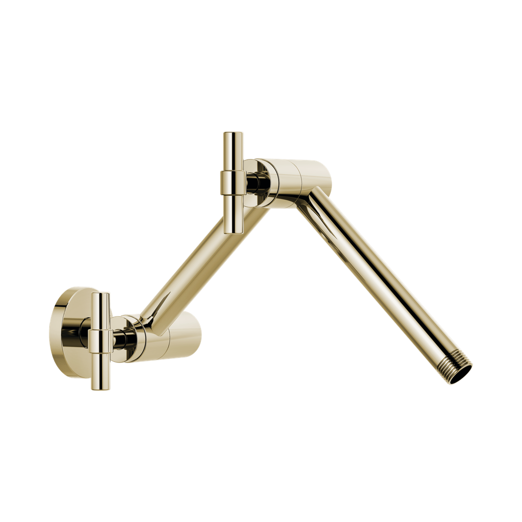 Brizo RP81434PN Litze Wall Mount Shower Arm And Flange Brilliance Polished Nickel