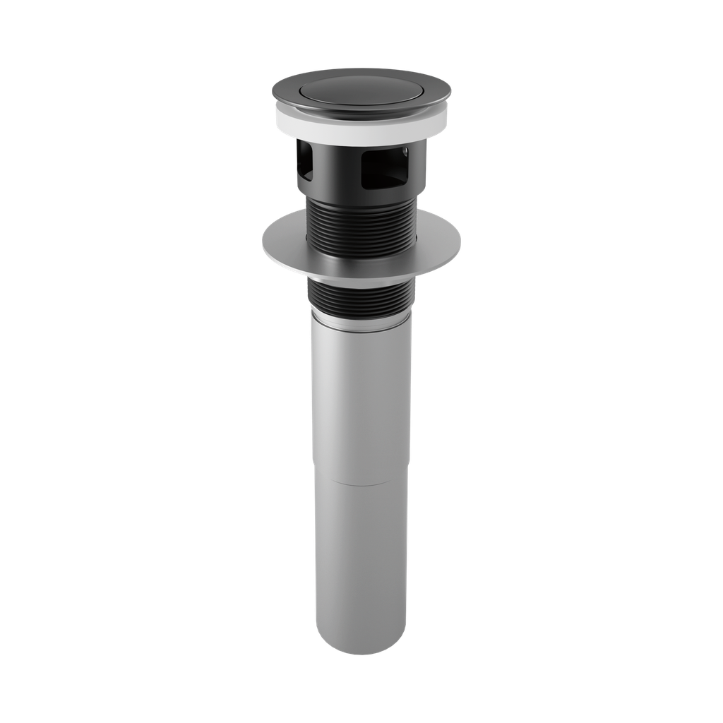 Brizo RP81628BL Push Pop-Up Drain With Overflow Matte Black