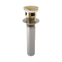 Brizo RP81628GL Push Pop-Up Drain With Overflow Brilliance Luxe Gold