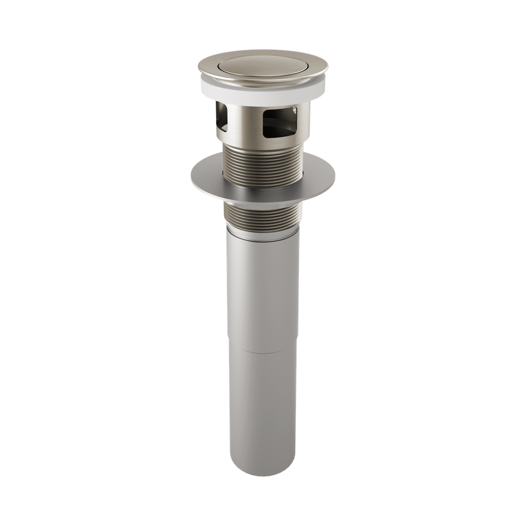 Brizo RP81628NK Push Pop-Up Drain With Overflow Brilliance Luxe Nickel