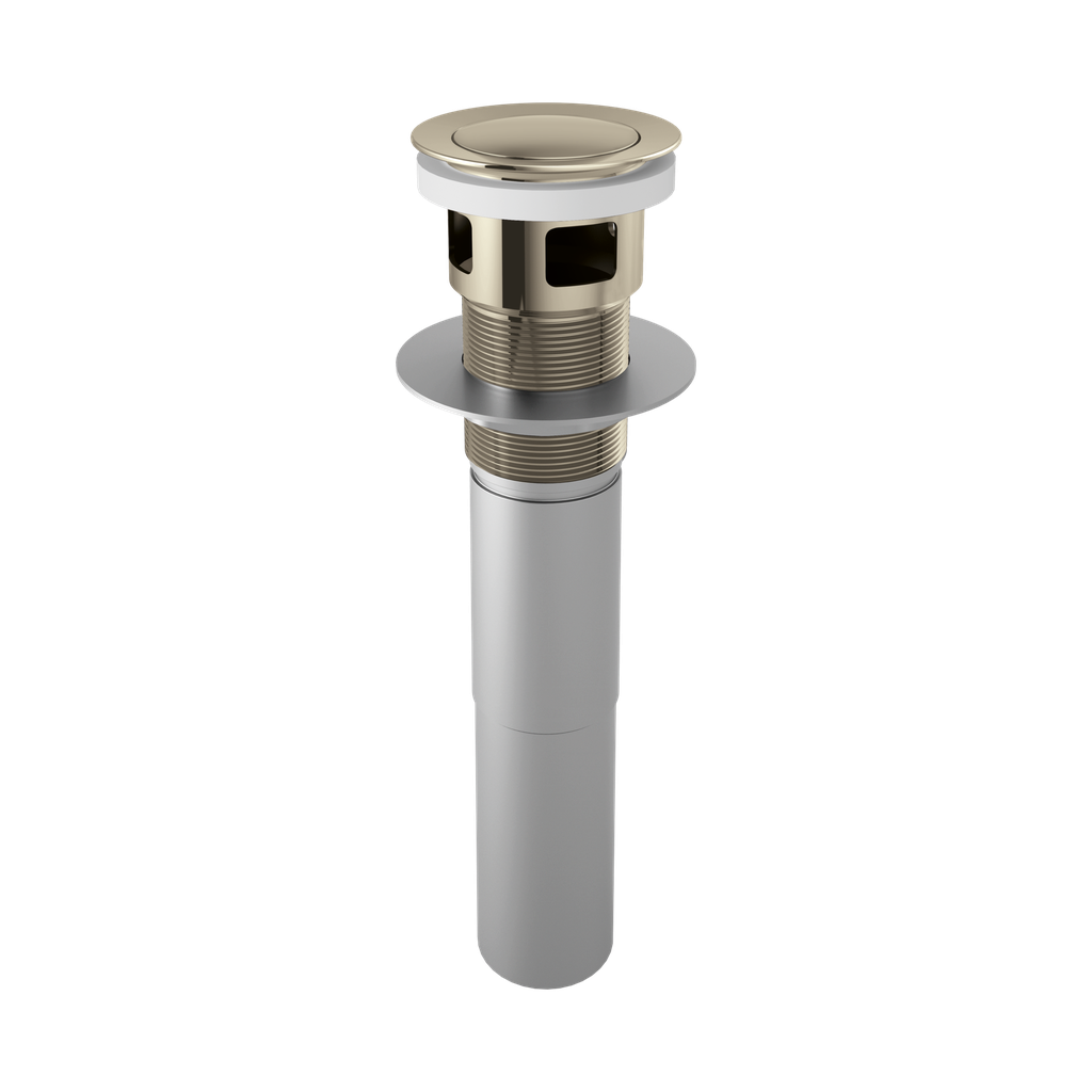 Brizo RP81628PN Push Pop-Up Drain With Overflow Brilliance Polished Nickel