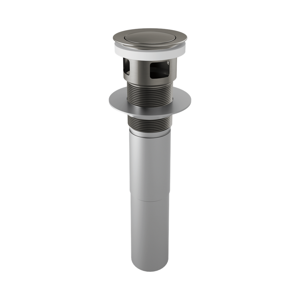 Brizo RP81628SL Push Pop-Up Drain With Overflow Brilliance Luxe Steel
