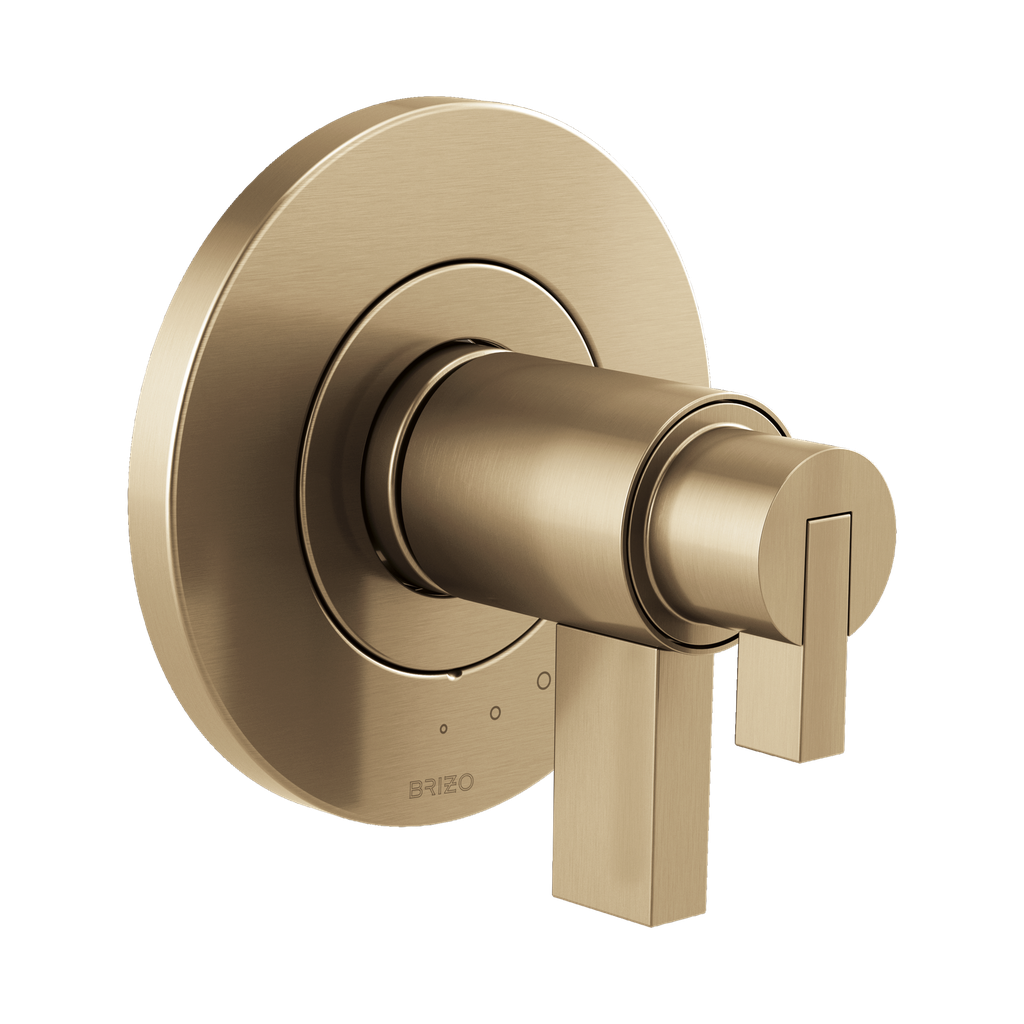 Brizo T60035-GLLHP Tempassure Thermostatic Valve Trim Less Handles Brilliance Luxe Gold