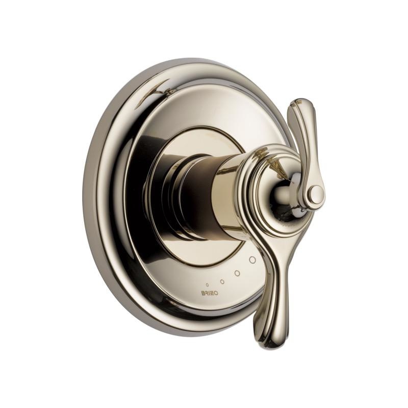 Brizo T60085-PNCO Charlotte Thermostatic Valve Trim Cocoa Bronze Polished Nickel