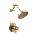 Brizo T60235-GLLHP Litze Tempassure Thermostatic Shower Trim Less Handles Brilliance Luxe Gold