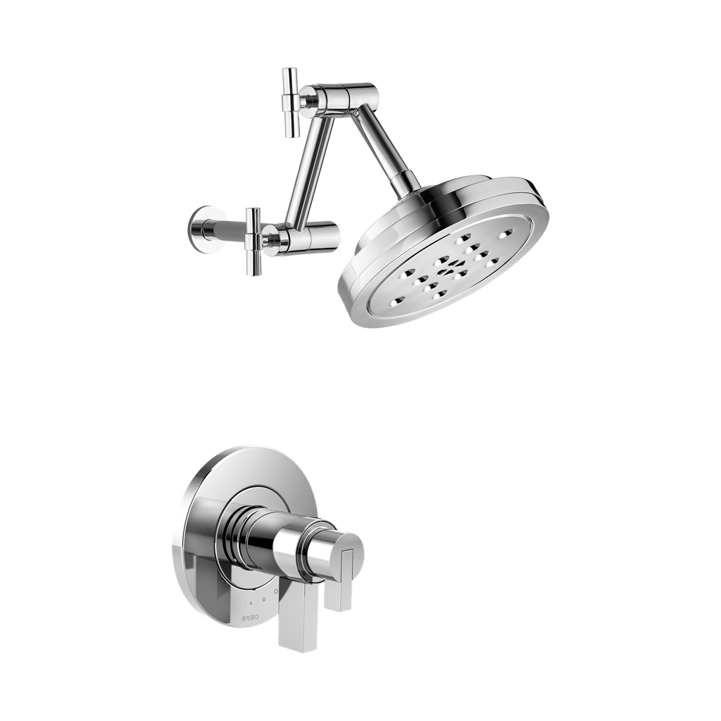 Brizo T60235-PCLHP Litze Tempassure Thermostatic Shower Trim Less Handles Polished Chrome