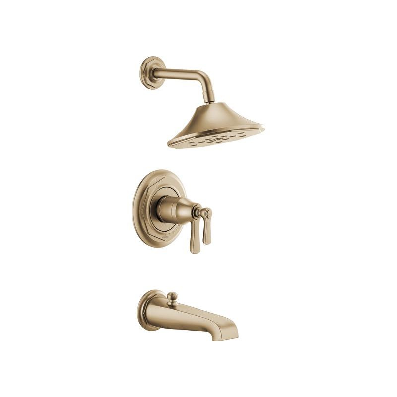 Brizo T60461-GL Rook Tempassure Thermostatic Tub And Shower Luxe Gold
