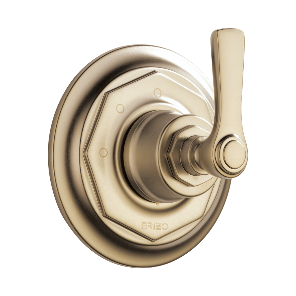 Brizo T60861-GL Rook 3 Function Diverter Trim Brilliance Luxe Gold