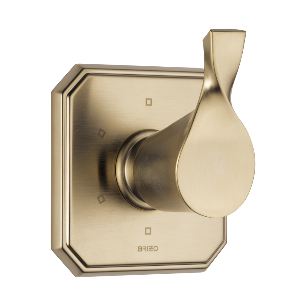 Brizo T60930-GL Virage 6-Setting Diverter Trim Brilliance Luxe Gold