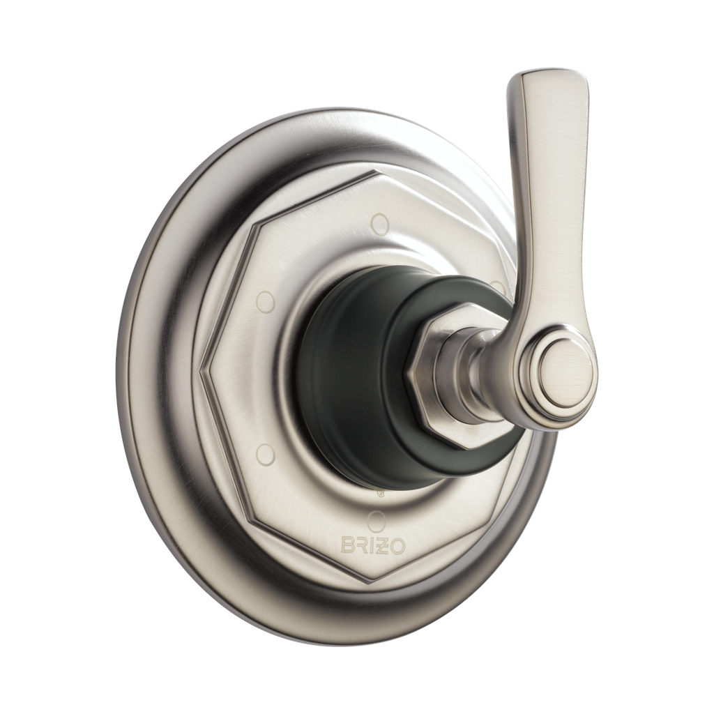 Brizo T60961-NKBL Rook 6 Function Diverter Trim Matte Black Brilliance Luxe Nickel