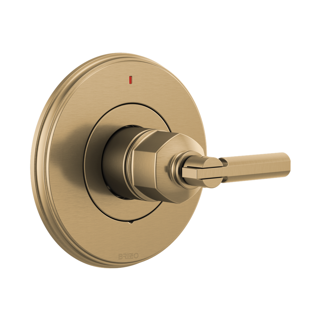 Brizo T60P076-GLLHP Invari Pressure Balance Valve Trim Less Handle Brilliance Luxe Gold