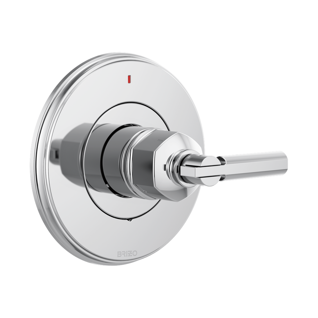 Brizo T60P076-PCLHP Invari Pressure Balance Valve Trim Less Handle Polished Chrome