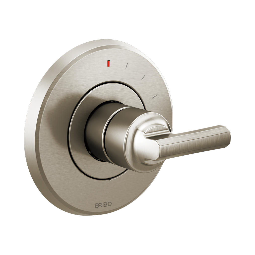 Brizo T60P098-NKLHP Levoir Pressure Balance Valve Trim Less Handle Brilliance Luxe Nickel