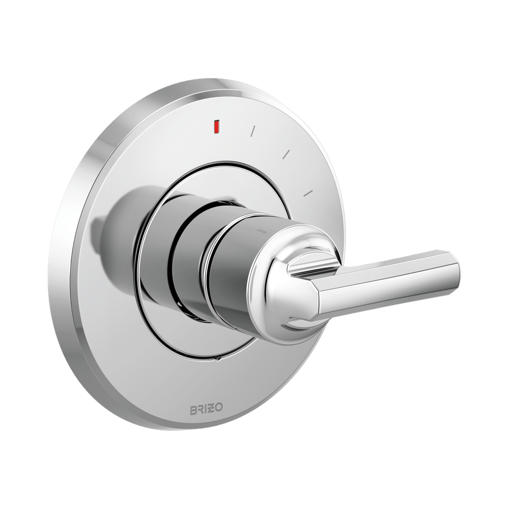 Brizo T60P098-PCLHP Levoir Pressure Balance Valve Trim Less Handle Polished Chrome