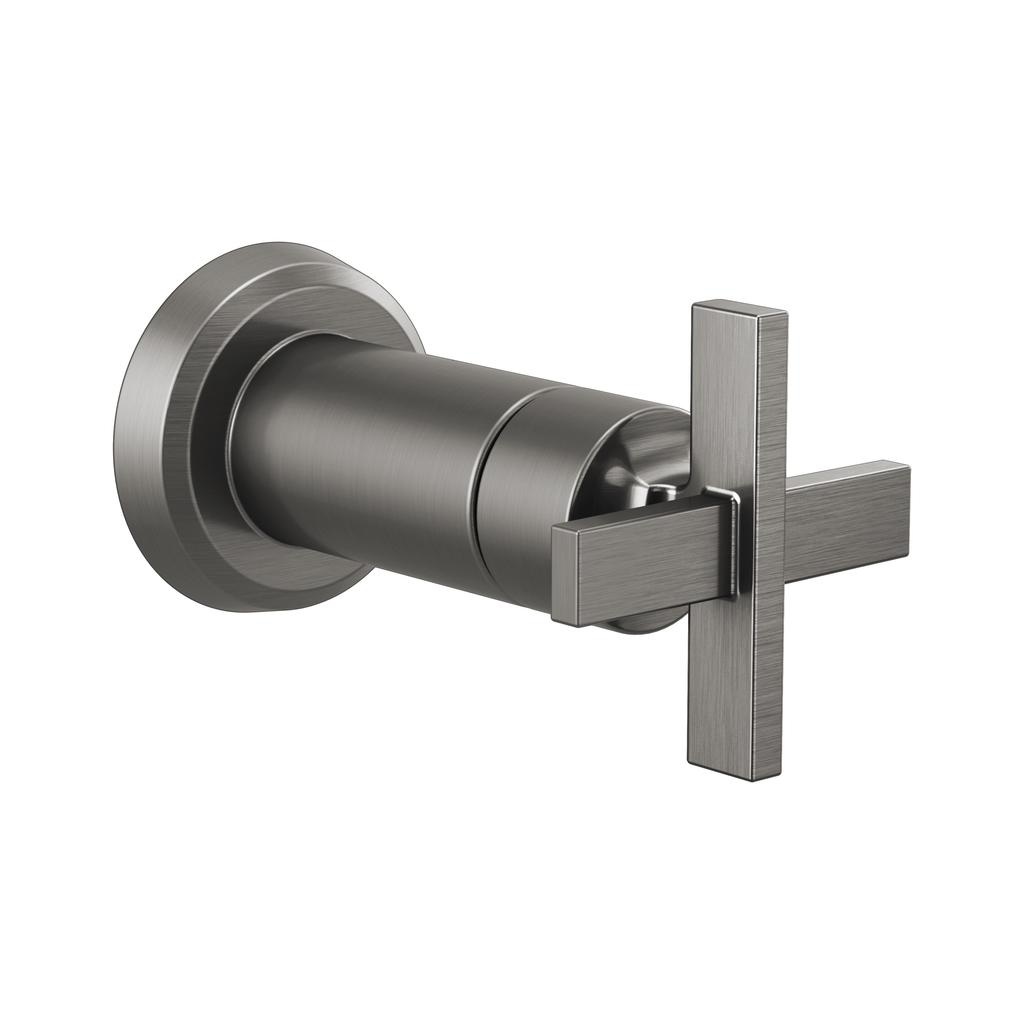 Brizo T66698-SL Levoir Sensori Volume Control Trim Cross Luxe Steel