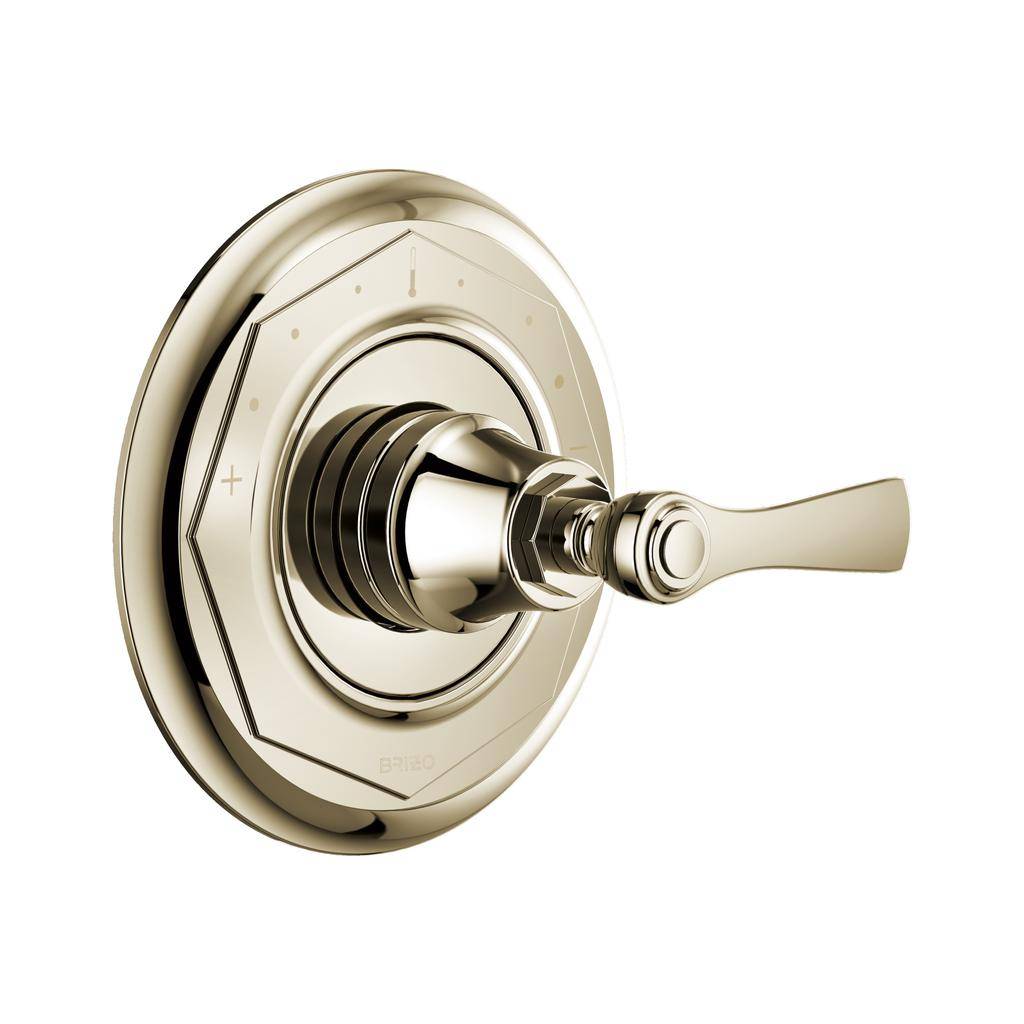 Brizo T66T060-PN Rook Thermostatic Valve Trim Polished Nickel
