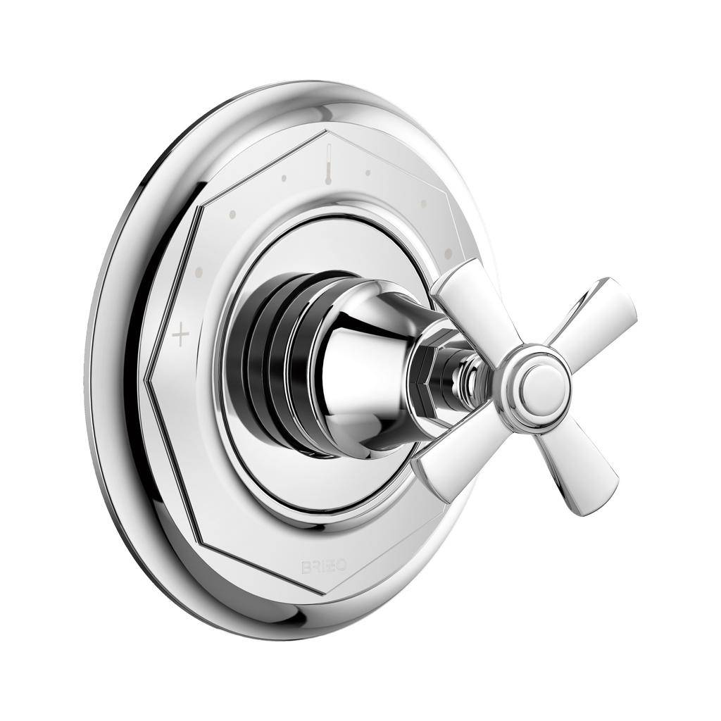 Brizo T66T061-PC Rook Thermostatic Valve Trim Cross Chrome