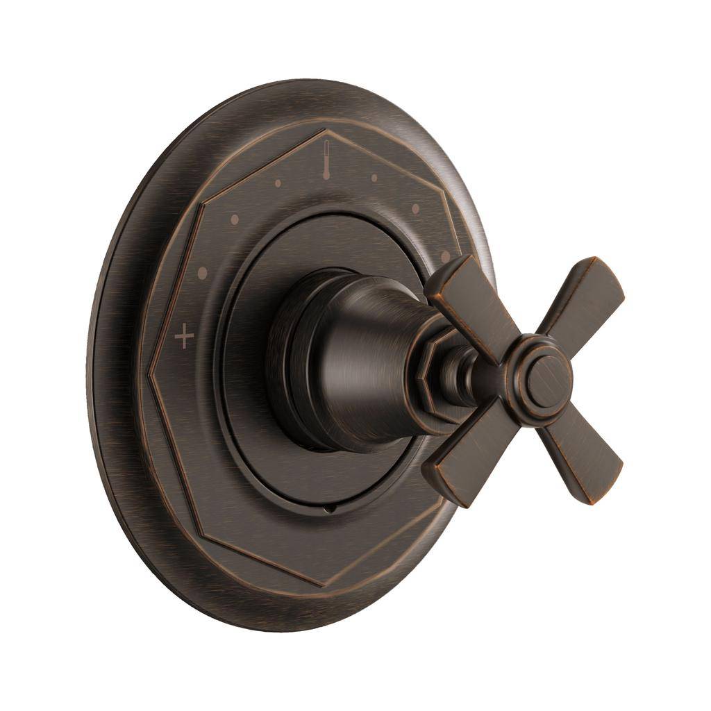Brizo T66T061-RB Rook Thermostatic Valve Trim Cross Venetian Bronze