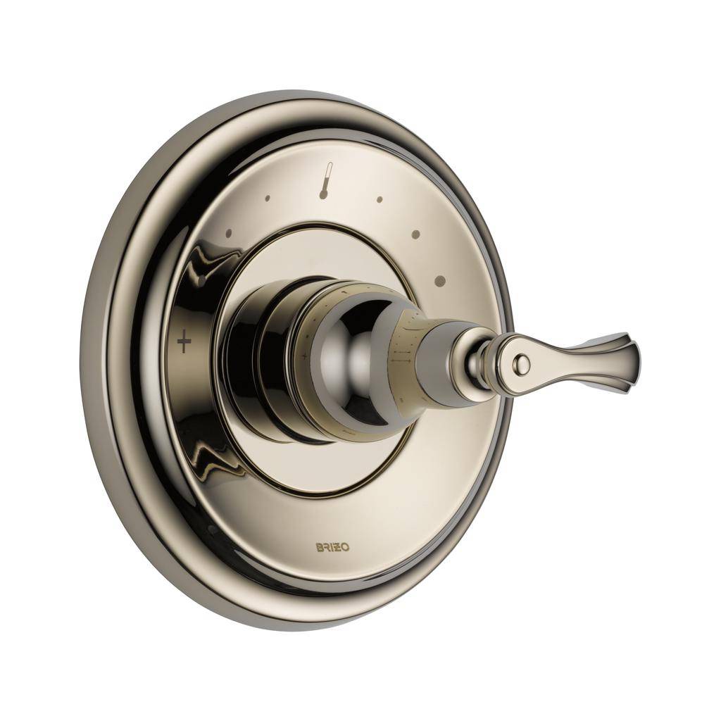 Brizo T66T085-PN Charlotte Thermostatic Valve Trim Polished Nickel