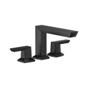 Brizo T67388-BL Vettis 3 Hole Roman Tub Faucet Matte Black