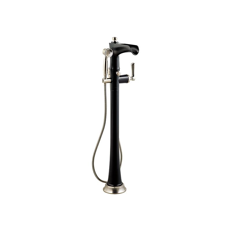 Brizo T70161-NKBL Rook Freestanding Floor Mount Tub Filler