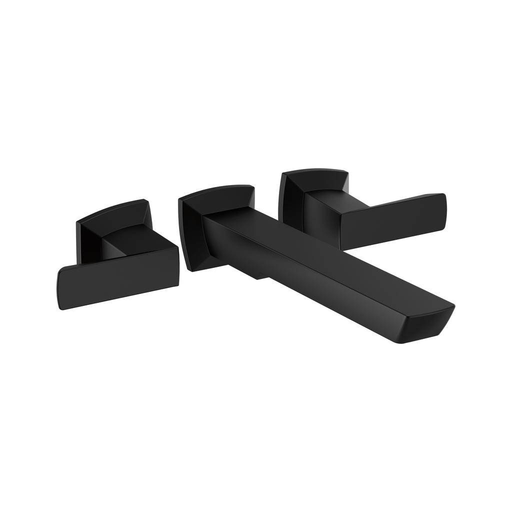 Brizo T70488-BL Vettis Two Handle Wall Mount Tub Filler Matte Black