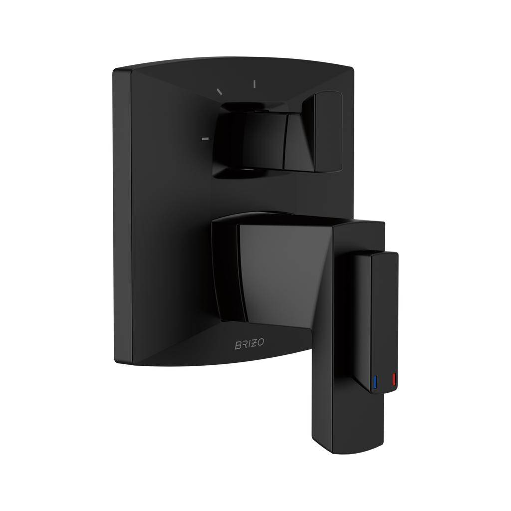 Brizo T75588-BL Vettis Thermostatic Valve 3 Function Diverter Trim Matte Black
