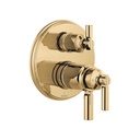 Brizo T75676-PG Invari Tempassure Thermostatic Valve 6 Function Diverter Polished Gold