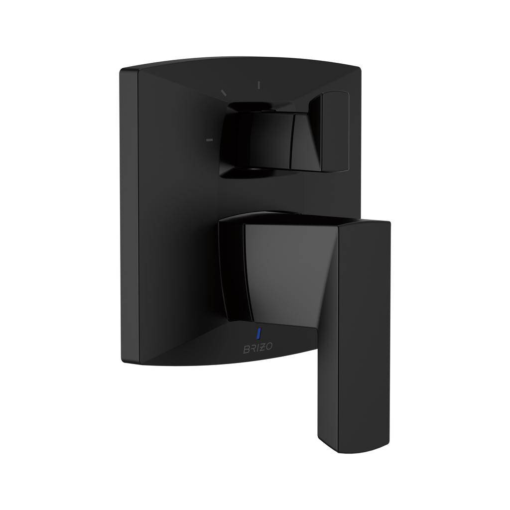 Brizo T75P588-BL Vettis Pressure Balance Valve With 3 Setting Diverter Trim Matte Black