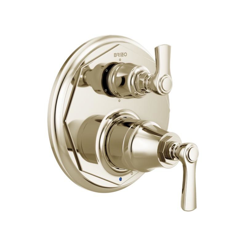 Brizo T75P660-PN Rook Pressure Balance Valve 6 Function Diverter Trim Polished Nickel