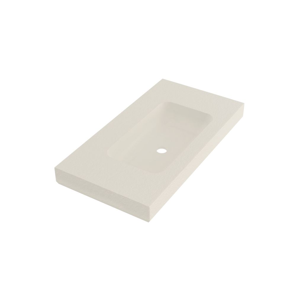 Fiora MPCI03 Wall Mount Lavatory 36X19 One Hole Off White