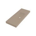 Fiora MPCI06 Wall Mount Lavatory 48X19 Three Holes Cappuccino