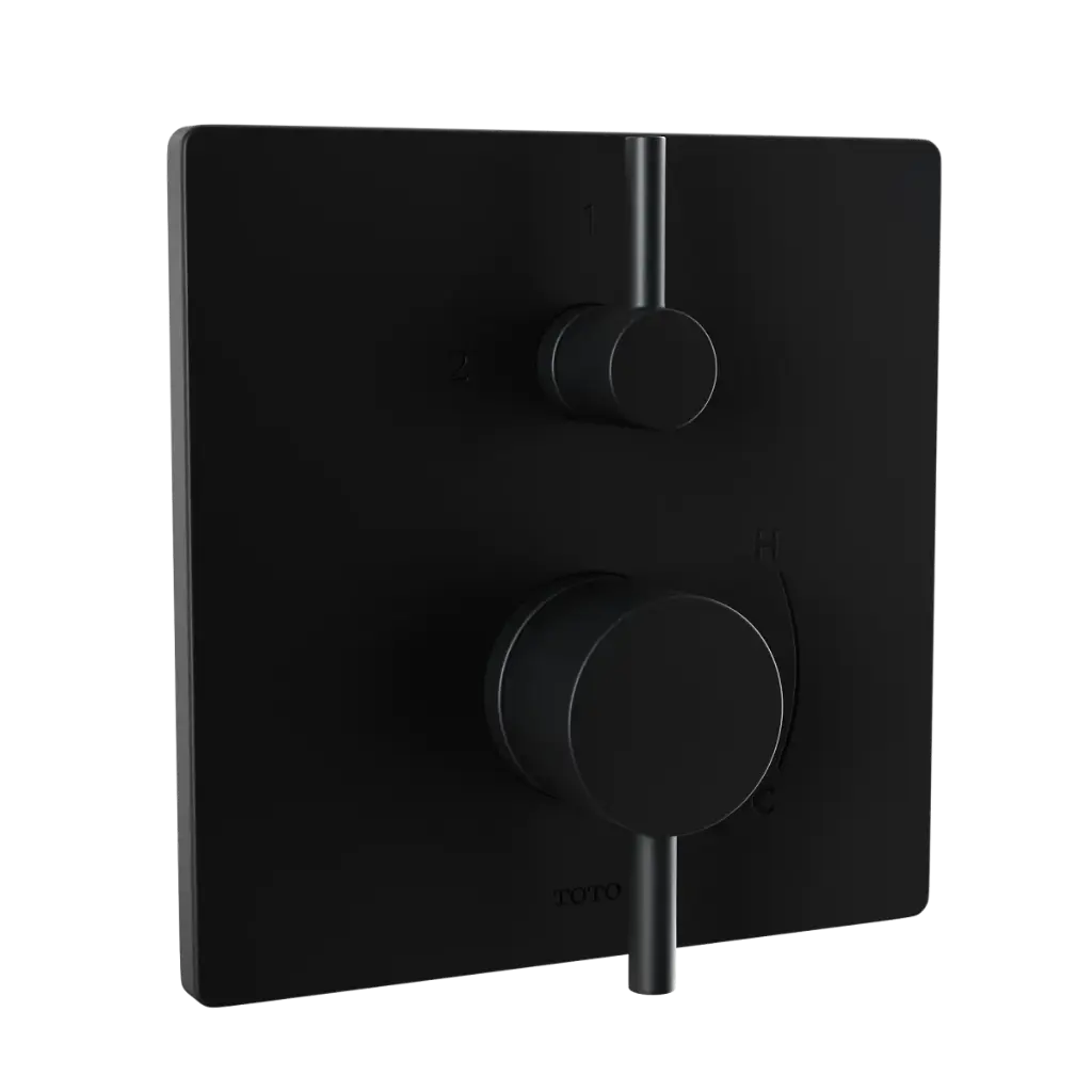 TOTO TBV02802U#MBL Pressure Balance Valve with Diverter Trim Matte Black