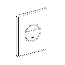 Grohe 42375000 Universal Cover Plate With Push Button