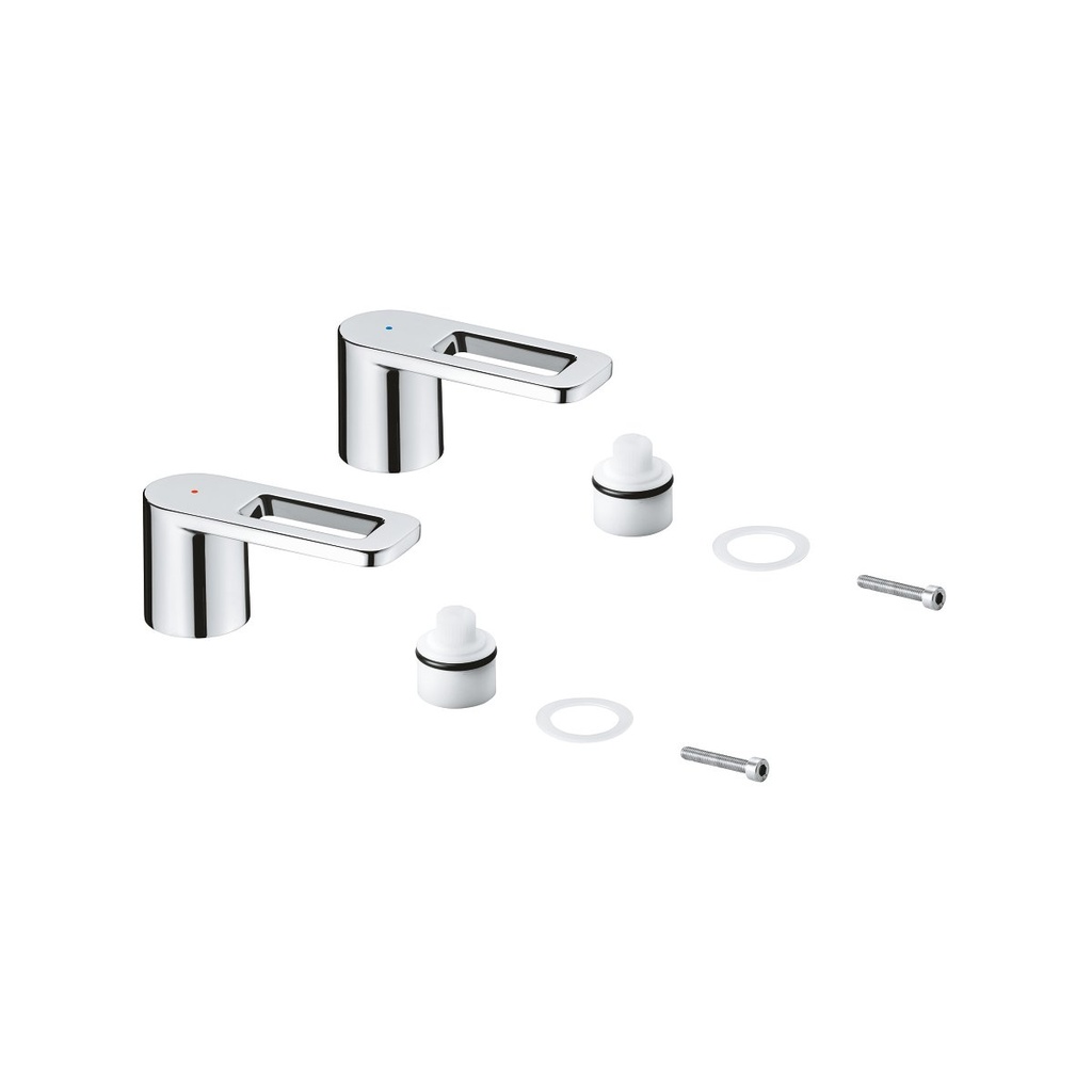 Grohe 48317000 Quadra Pair Of Handles StarLight Chrome