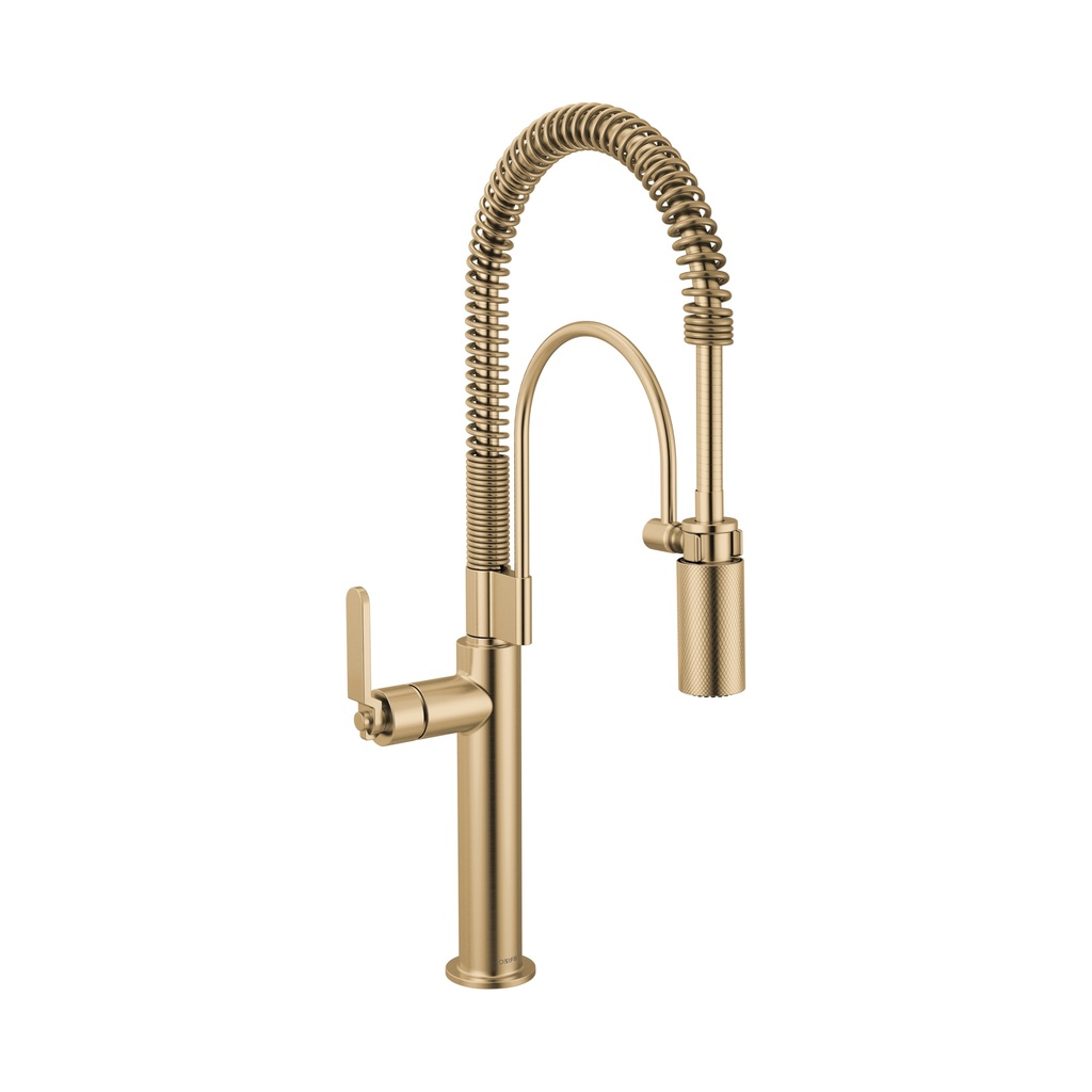 Brizo 63344LF-GL Litze Semi-Professional Kitchen Faucet Industrial Handle Brilliance Luxe Gold
