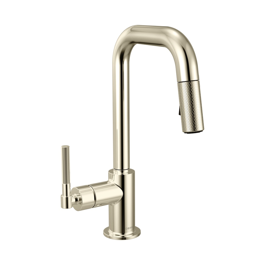 Brizo 63953LF-PN Litze Pull-Down Prep Faucet With Square Spout Polished Nickel