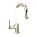 Brizo 63953LF-PN Litze Pull-Down Prep Faucet With Square Spout Polished Nickel
