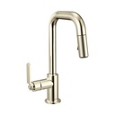 Brizo 63954LF-PN Litze Pull-Down Prep Faucet With Square Spout Polished Nickel