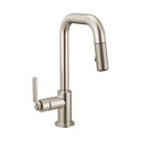Brizo 63954LF-SS Litze Pull-Down Prep Faucet With Square Spout Brilliance Stainless